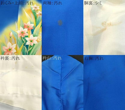 平和屋着物■訪問着　草花文　暈し染め　正絹　逸品　CABJ3072ev