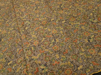 平和屋着物■上質な小紋　草花文　正絹　逸品　CABJ3075ev