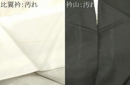平和屋着物■豪華黒留袖　作家物　駒刺繍　鼓草花文　暈し染め　金銀彩　正絹　逸品　CABJ3078ev