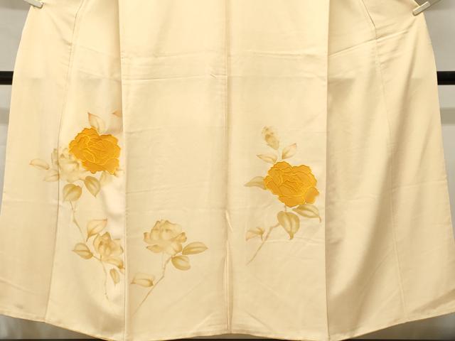 平和屋着物■訪問着　刺繍　枝花文　正絹　逸品　CABJ3092ev