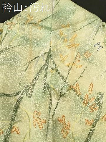 平和屋着物■上質な小紋　草木文　暈し染め　正絹　逸品　CABJ3095ev