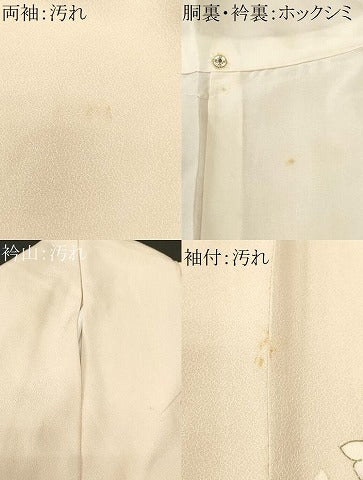 平和屋着物■訪問着　刺繍　枝花文　暈し染め　金彩　正絹　逸品　CABJ3096ev