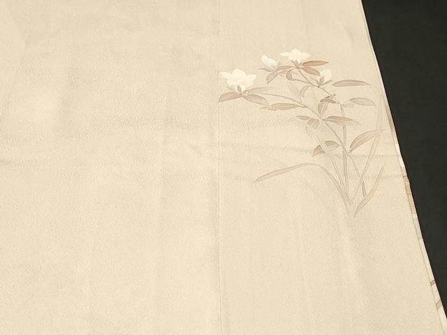平和屋着物■訪問着　刺繍　枝花文　暈し染め　金彩　正絹　逸品　CABJ3096ev
