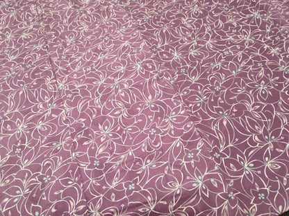 平和屋着物■上質な小紋　枝花文　正絹　逸品　CABJ3097ev