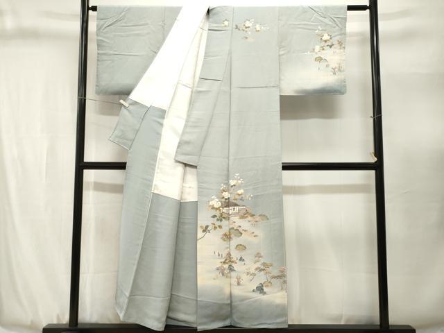 平和屋着物■訪問着　作家物　風景文　暈し染め　正絹　逸品　CABJ3101ev