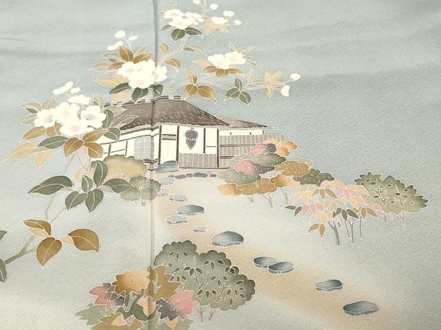平和屋着物■訪問着　作家物　風景文　暈し染め　正絹　逸品　CABJ3101ev