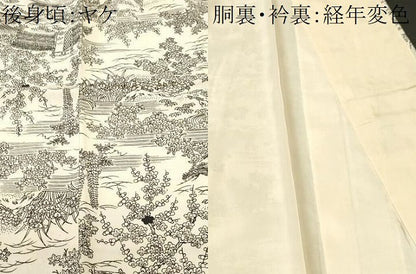 平和屋着物■上質な小紋　御所解文　正絹　逸品　CABJ3118ev