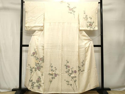 平和屋着物■訪問着　駒刺繍　枝楓花文　正絹　逸品　CABJ3119ev