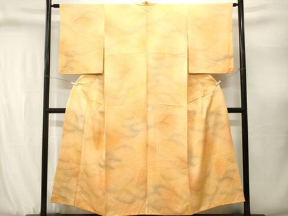 平和屋着物■上質な小紋　流水文　暈し染め　正絹　逸品　CABJ3122ev
