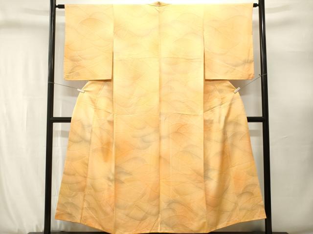 平和屋着物■上質な小紋　流水文　暈し染め　正絹　逸品　CABJ3122ev