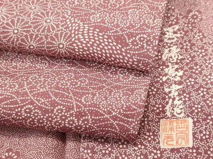 平和屋着物■江戸小紋　作家物　寄せ小紋柄　正絹　逸品　CABJ3124ev