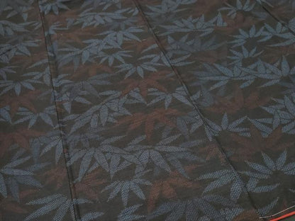 平和屋着物■上質な紬　笹文　正絹　逸品　未使用　CABJ3136ev