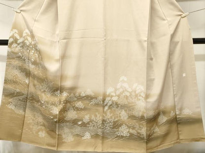 平和屋着物■訪問着　作家物　刺繍　人物御所解文　暈し染め　正絹　逸品　CABJ3141ev