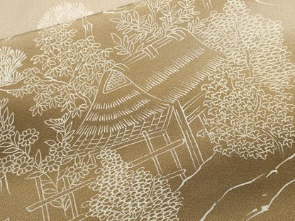 平和屋着物■訪問着　作家物　刺繍　人物御所解文　暈し染め　正絹　逸品　CABJ3141ev