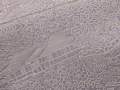 平和屋着物■江戸小紋　風景文　正絹　逸品　CABJ3143ev