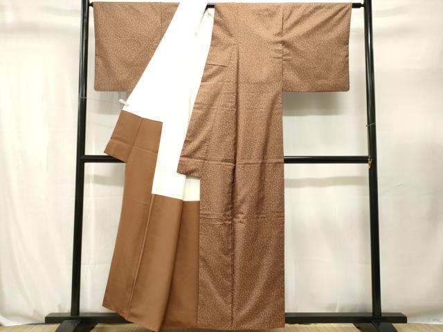 平和屋着物■本場染大島紬　花唐草文　正絹　逸品　CABJ3147ev