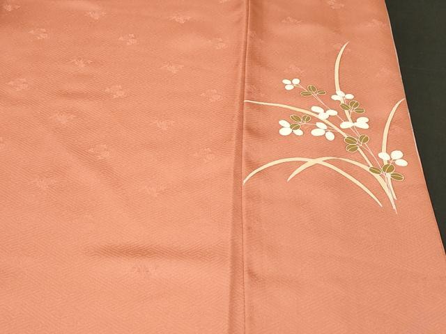 平和屋着物■訪問着　雪輪草花文　暈し染め　金彩　正絹　逸品　CABJ3150ev