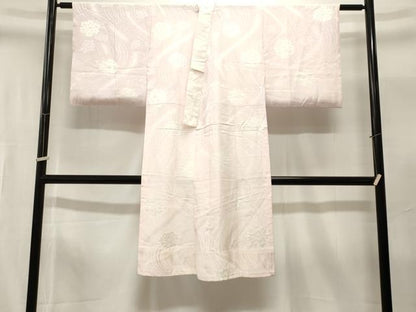 平和屋着物■長襦袢　無双仕立て　絞り　よろけ縞草花文　暈し染め　正絹　逸品　CABJ3156ev