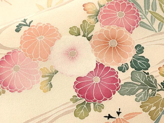 平和屋着物■訪問着　作家物　流水鴛鴦松竹梅文　暈し染め　正絹　逸品　CABJ3162ev