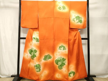平和屋着物■訪問着　舞花文　暈し染め　正絹　逸品　CABJ3165ev