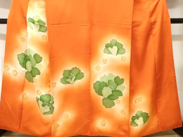 平和屋着物■訪問着　舞花文　暈し染め　正絹　逸品　CABJ3165ev