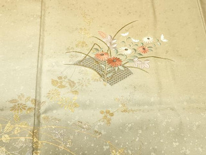 平和屋着物■中国三大刺繍　スワトウ刺繍　総刺繍　訪問着　暈し染め　金銀彩　正絹　逸品　CABJ3176ev