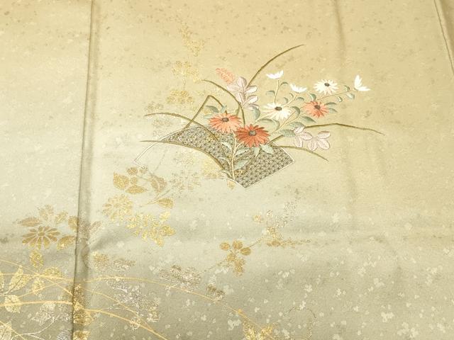 平和屋着物■中国三大刺繍　スワトウ刺繍　総刺繍　訪問着　暈し染め　金銀彩　正絹　逸品　CABJ3176ev