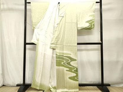 平和屋着物■訪問着　道長文　暈し染め　正絹　逸品　CABJ3183ev