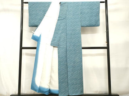 平和屋着物■江戸小紋　幾何学文様　正絹　逸品　CABJ3185ev
