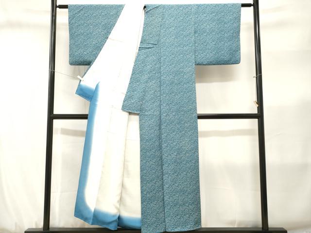平和屋着物■江戸小紋　幾何学文様　正絹　逸品　CABJ3185ev