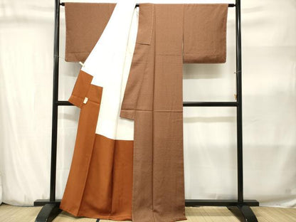 平和屋着物■江戸小紋　麻の葉文様　正絹　逸品　CABJ3188ev