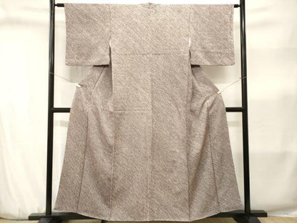 平和屋着物■大変加工の良い総絞り小紋　黒地　正絹　逸品　CABJ3189ev