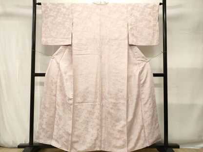 平和屋着物■上質な小紋　地紋起こし　菊文　正絹　逸品　CABJ3205ev
