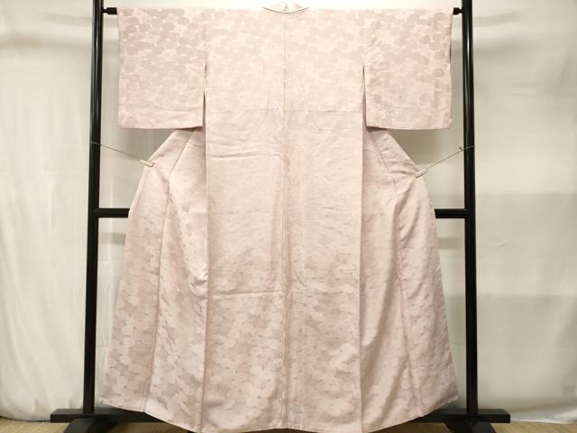 平和屋着物■上質な小紋　地紋起こし　菊文　正絹　逸品　CABJ3205ev