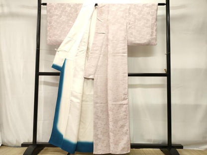平和屋着物■上質な小紋　地紋起こし　菊文　正絹　逸品　CABJ3205ev