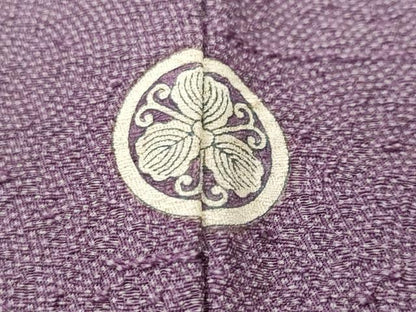 平和屋着物■本草木染作家　圓啓　江戸小紋　鮫小紋柄　正絹　逸品　CABJ3206ev