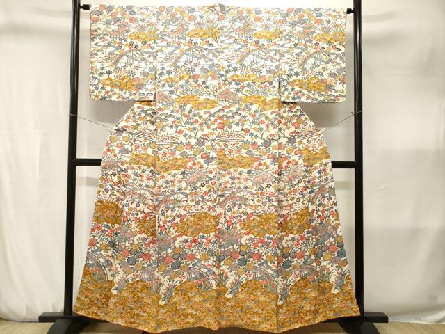 平和屋着物■訪問着　松竹梅御所解文　正絹　逸品　CABJ3211ev