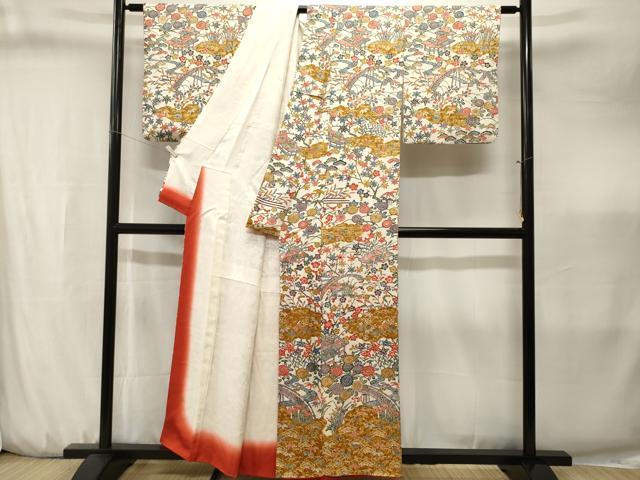平和屋着物■訪問着　松竹梅御所解文　正絹　逸品　CABJ3211ev
