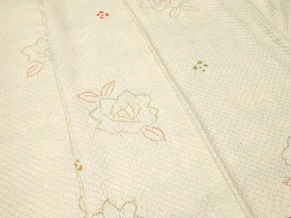 平和屋着物■上質な小紋　総絞り　舞花文　正絹　逸品　CABJ3214ev