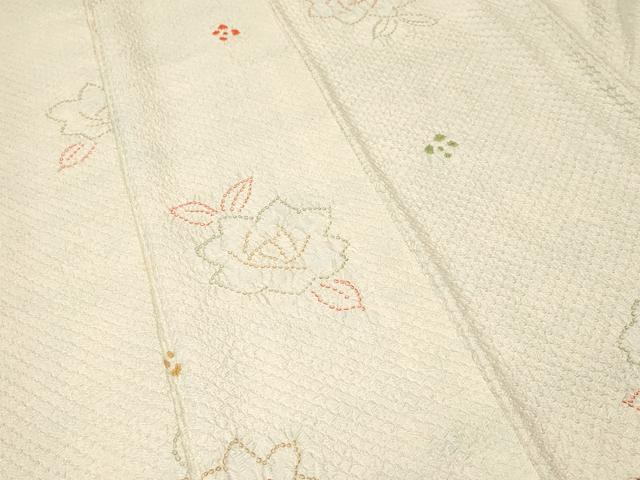平和屋着物■上質な小紋　総絞り　舞花文　正絹　逸品　CABJ3214ev