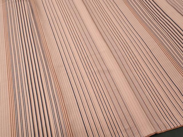 平和屋着物■上質な小紋　縞　正絹　逸品　CABJ3227ev