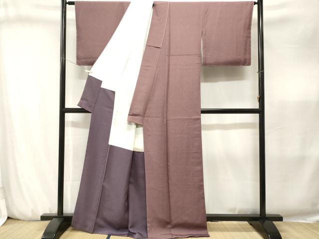 平和屋着物■江戸小紋　立分銅　反端付き　正絹　逸品　CABJ3230ev
