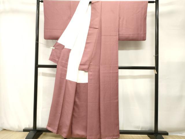 平和屋着物■江戸小紋　草木染　無形文化財　超極鮫小紋柄　反端付き　正絹　逸品　CABJ3233ev