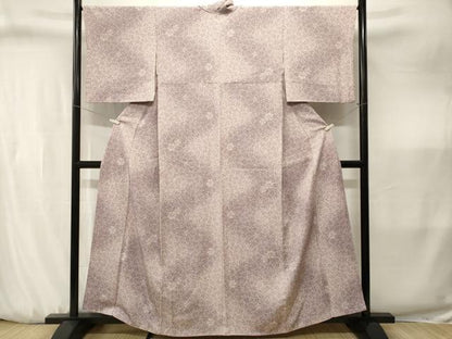 平和屋着物■上質な小紋　草花文　暈し染め　正絹　逸品　CABJ3240ev
