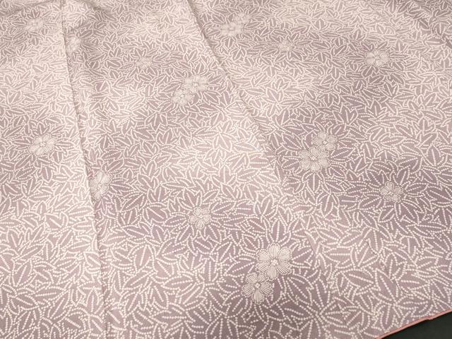 平和屋着物■上質な小紋　草花文　暈し染め　正絹　逸品　CABJ3240ev
