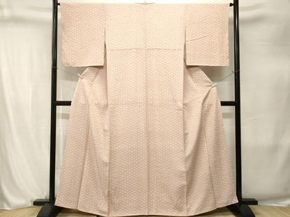 平和屋着物■上質な小紋　青海波花文　正絹　逸品　CABJ3254ev