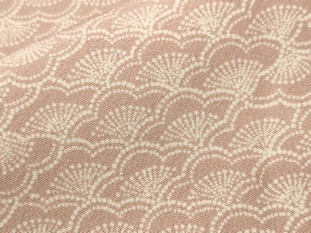 平和屋着物■上質な小紋　青海波花文　正絹　逸品　CABJ3254ev