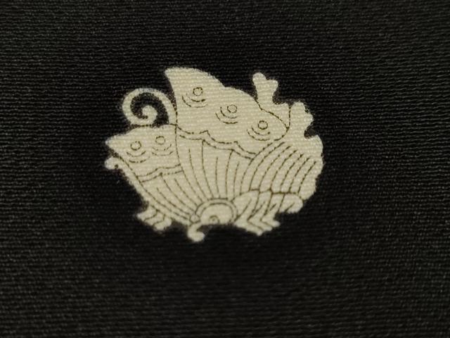 平和屋着物■豪華黒留袖　作家物　束ね熨斗絵皿御所車花文　正絹　逸品　CABJ3263ev
