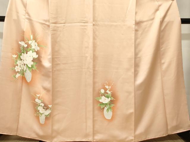 平和屋着物■訪問着　陶器草花文　暈し染め　正絹　逸品　CABJ3267ev