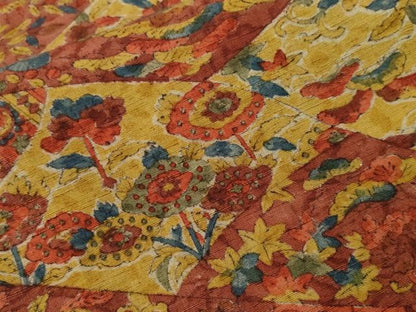 平和屋着物■上質な紬　幾何学花文　正絹　逸品　CABJ3268ev